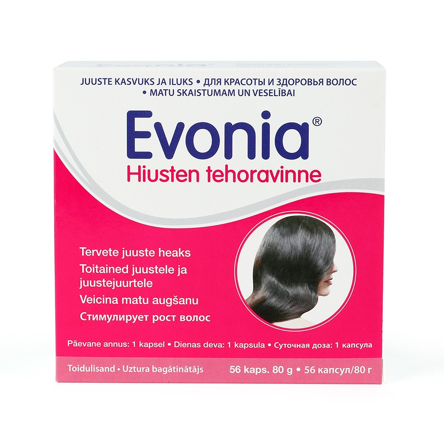 Витамины evonia для волос и ногтей 56 таблеток hankintatukku