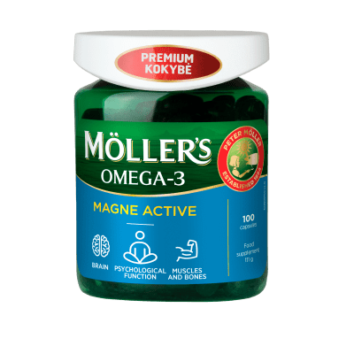 MÖLLER'S OMEGA-3 MAGNE ACTIVE KAPSLID N100