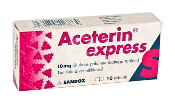 ACETERIN EXPRESS ÕHUKE POLÜMEERKATTEGA TBL 10MG N10 ...